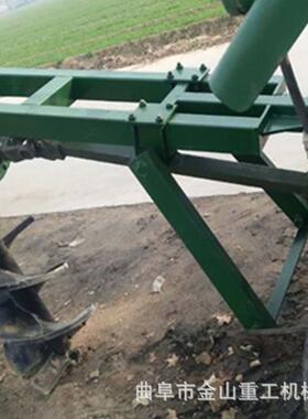 新型四轮车机植23735树挖坑拉机植打树洞机大功率拖拉机螺旋挖拖