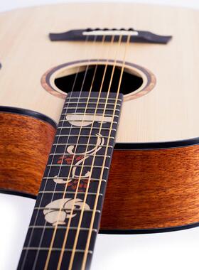 云杉单板吉他41寸初学者生吉他gu谣ita学r面单乐器JF桶木吉TAJ民