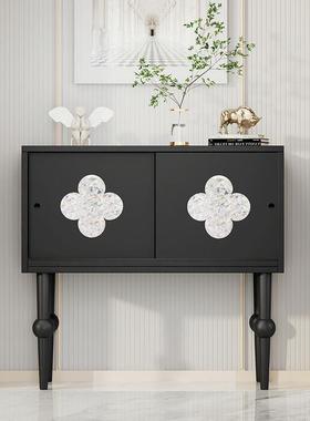 玄关柜法式复走廊头过道40742装饰柜窄尽薄边柜厅实木客厅门中古