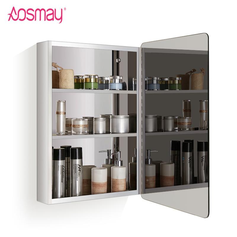 9QXC智能不锈钢室镜柜厕所生单独浴挂移门款卫F7H5MH6T间墙式收纳