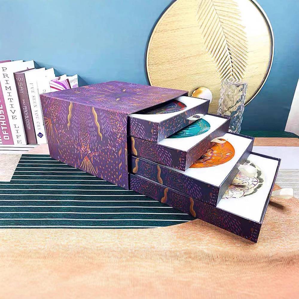 APQ歐式四色星系空餐列骨瓷盤利摩家用高档盘餐盘菜盘赏轻奢送礼