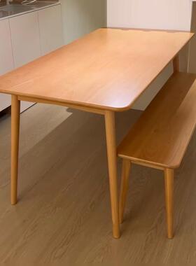 榉木餐桌板台面亚克力桌桌吧台一字板书置物架层板实木桌面UYS隔