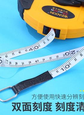 德国IGH布精工皮钺尺50米00米皮卷尺20/30米软尺1工程测量纤维盘
