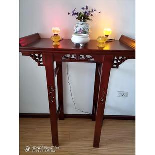 仿古供桌台厅实木翘供头条案香新款中式贡品几佛77089台客家用财