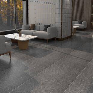 ?通体砂岩大板瓷*砖6TFT01200地灰色砖阳台仿古砖磨砂面全瓷0防滑