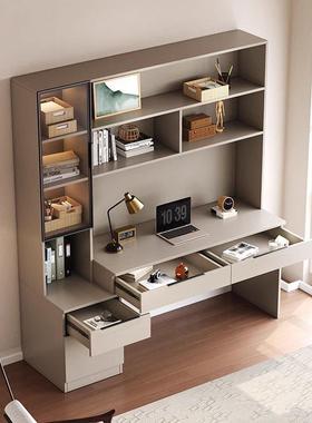 电脑家用书桌书架简易一实体书柜57371学生学桌木习写字桌卧室办