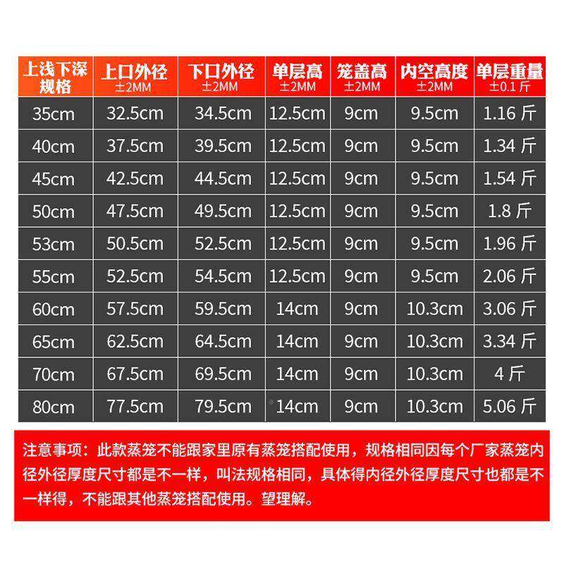 加高SWN加厚屉款不店锈钢大蒸笼商用蒸酒流动酒席蒸菜红包子店薯