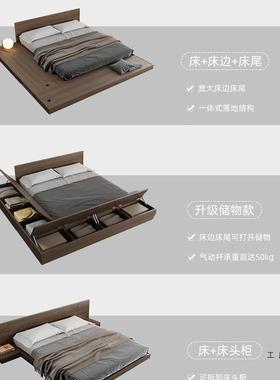 日式榻榻米床51米8人落地矮床出1双.米的床主卧1.QGL2米租房用地