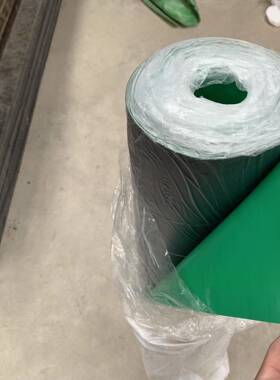 耐磨损耐高温电防静子电台垫厂导静电CLG桌垫黑绿色5mm防静电胶橡