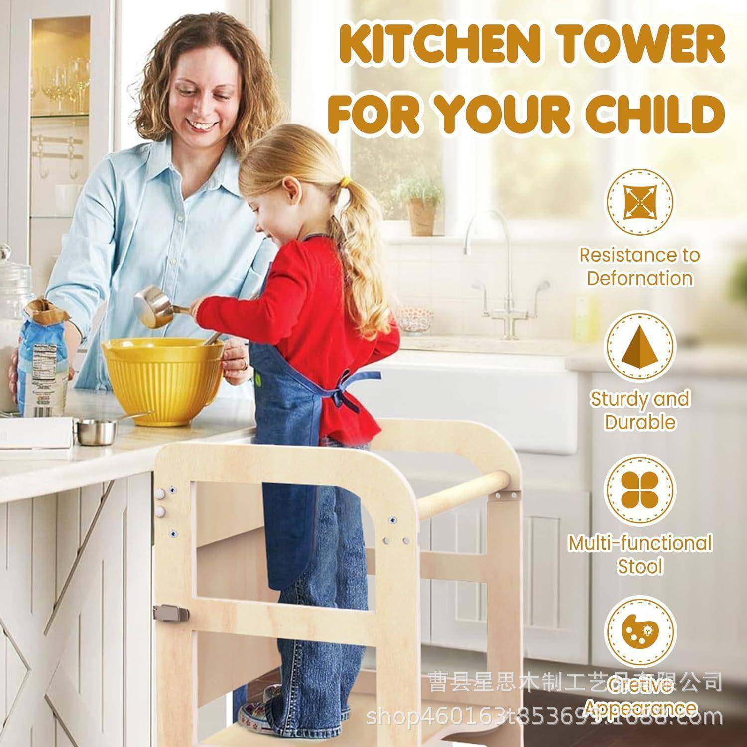 攀儿学习凳爬登学习塔高凳儿童学习塔木质攀爬洗架踏脚凳童漱台防,住宅家具,儿童凳,淘宝优惠券,粉丝福利购,淘宝优惠卷