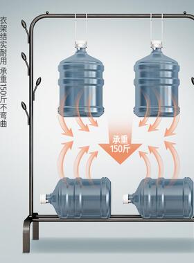 简易衣挂衣架柜宿舍出房布艺服架家用铁TKZ架租子卧室收纳现代简