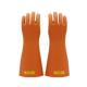 BAO双套安25KV绝缘手天然橡牌胶高防触电橡胶手套均码 橙压色