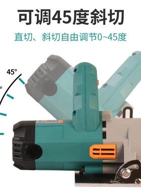 石材切割瓷机砖木工砖小型手提式用家地云石机开槽机切割INA锯电