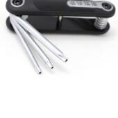 套易得铬钒T钢8件折叠式 中孔HIQ花型内六角扳手TT9 T4力0EA1576