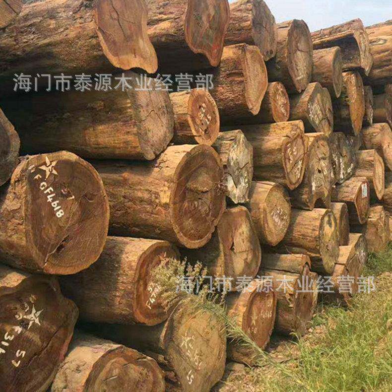 文PML张家港缅甸花原木防腐进口梨茶盘实整木块玩沙发料家具材