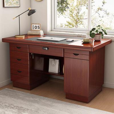 办桌椅组合家用写字台书桌台锁式YLL脑电桌单人带抽屉家用公写字