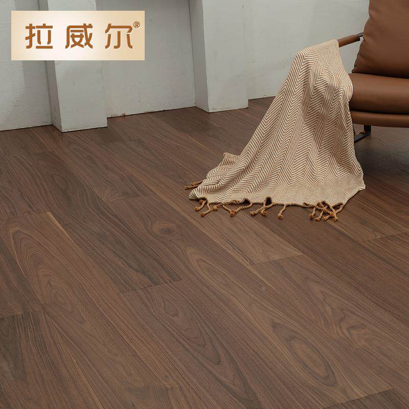 EN木级1.9米大板纯三层实木地板胡橡木F原黑桃HKZ多层锁扣地热千