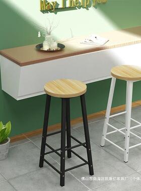 吧台高椅脚凳酒吧椅吧凳家用台靠背吧台高凳简约前高台89012脚桌