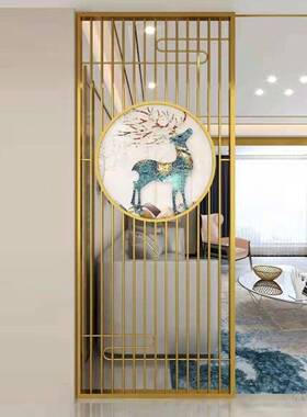 铁艺风WWB隔断内客遮挡厅现代简约室家用镂空金属玄关屏镂空装饰