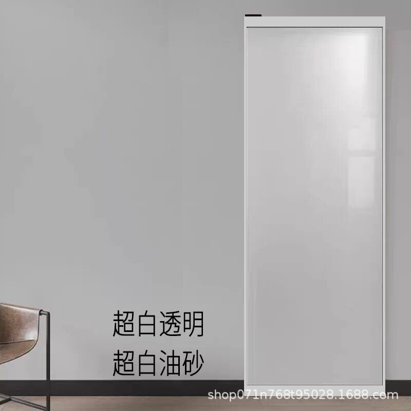 幽灵门隐形轨道无轨推拉平移门厨房厕所阳台吊轨门铝合金铝合金门