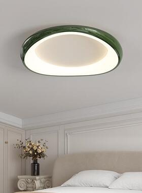 新款奶油风吸顶现DYV代简厅书客房卧灯室灯全光谱护眼圆形中山约