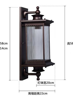 中式防户外壁灯壁现tb-60712代简约led墅过道楼梯室外别创意墙阳