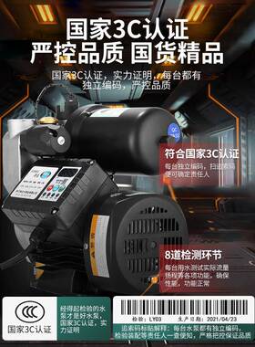 3吸04不DNL锈钢防锈防冻增压泵家静音用全自动智能水泵冷热水自泵