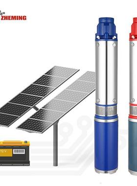 太阳能直流泵24v36v48v60v72v96v110v高扬程大流量直流深井泵DCS