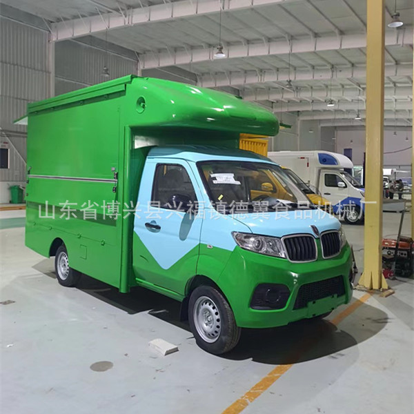 可挂蓝牌的美食流动售货车金杯燃油动力国六标准小型酒吧烧烤餐车