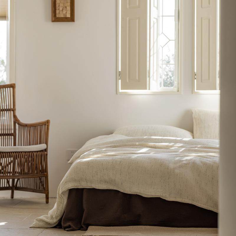 屿川优选丨日式全棉色织段染双层皱皱纱四件套A类母婴级纯棉床品4,机械设备,其他机械设备,淘宝优惠券,粉丝福利购,淘宝优惠卷