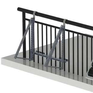 多角度可选太阳能板电池安装 支架整套家用铝合金阳台支架