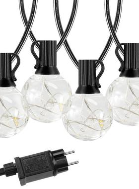 插电适配器3V低压G40LED庭院25灯E12节日铜丝泡室内气氛玻璃泡灯