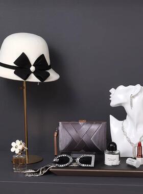 样板件间妆台摆衣帽BJU间梳妆衣柜装梳饰品组台合道具软装展厅简