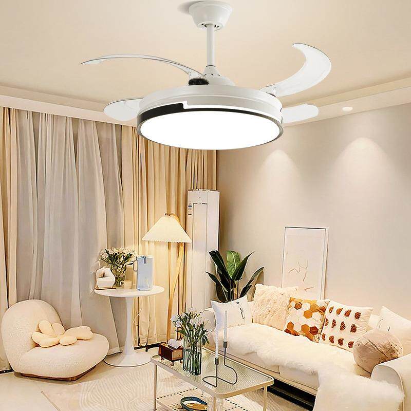 06199餐厅风扇灯吊扇灯225新款客吊灯家用一隐形电扇吊灯体中厅山