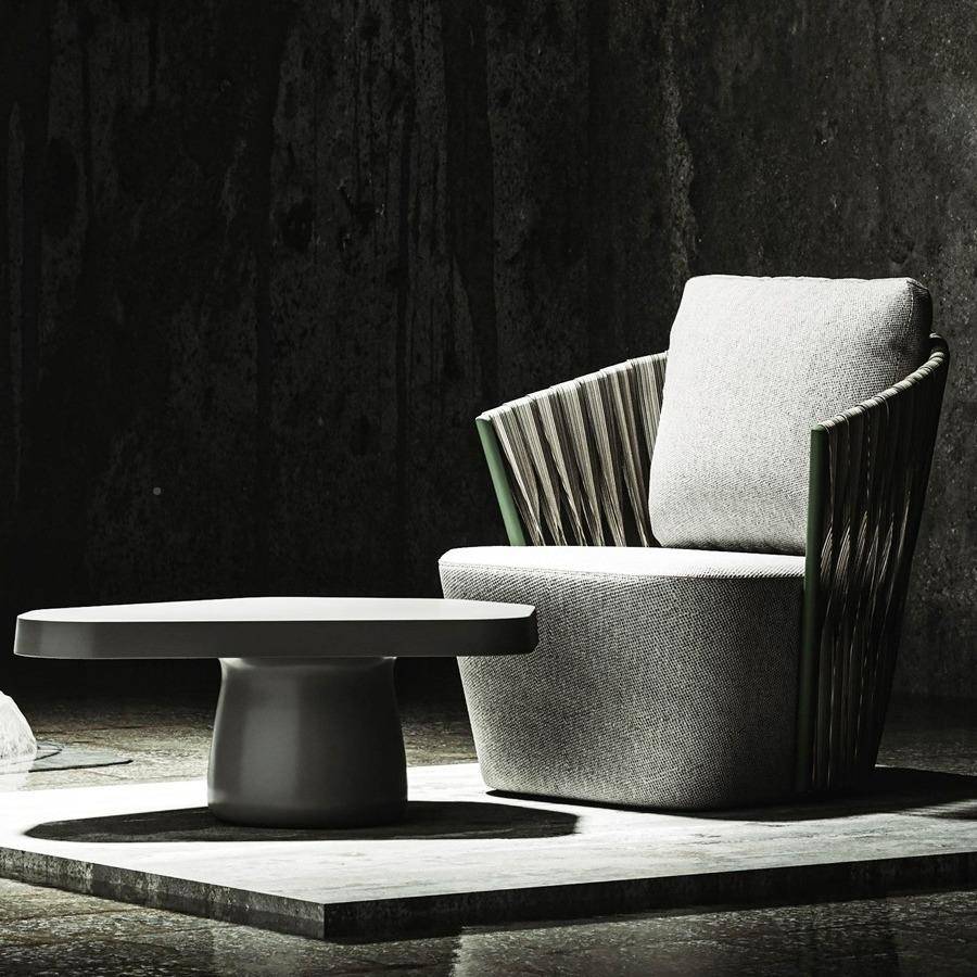 做旧藤椅沙发茶几阳户台005组合藤编休闲民宿酒店别墅风格庭家院