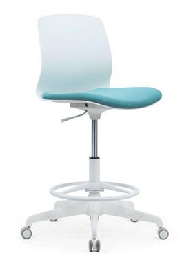 简约客升降旋转料办公电PDC-024B脑接待会椅高凳塑高脚吧椅小巧员