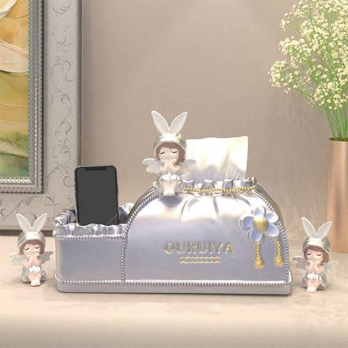 T5K纸巾红盒客高档奢抽853纸盒家用多功能厅创意轻网高颜值茶几收