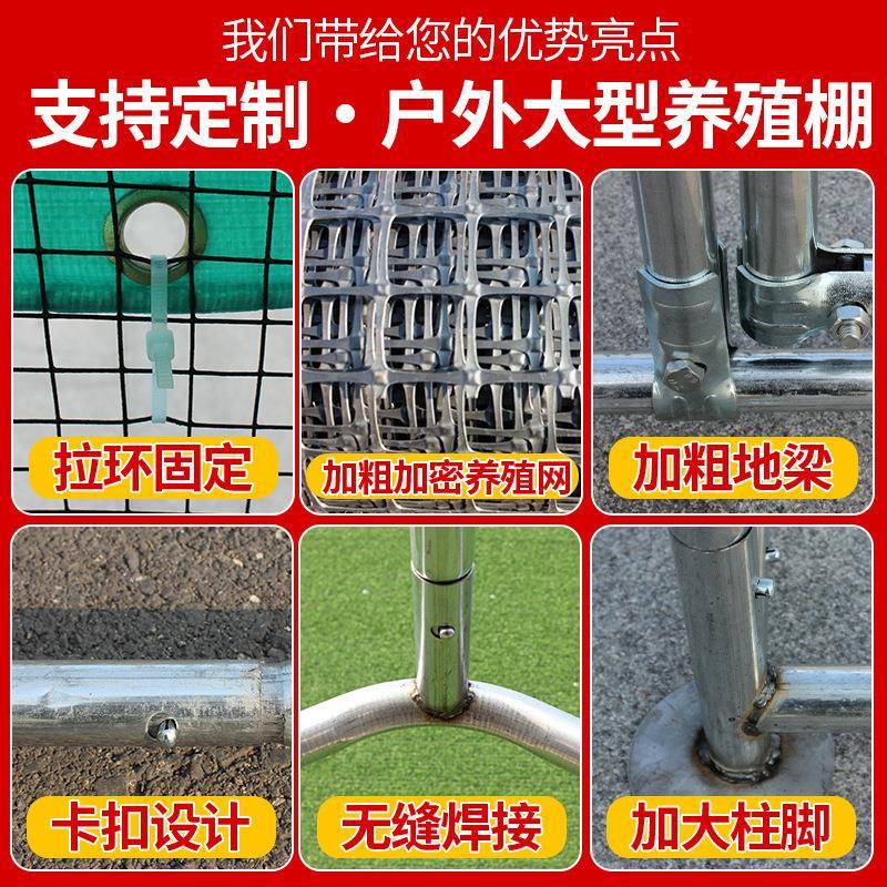 户室外养养鸡棚鸡子笼家CJD用大号鸡鸭鹅兔殖笼防雨鸽舍鸡窝外养