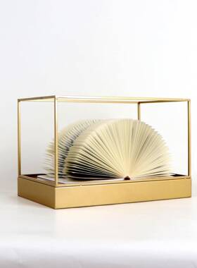 软现代新式金属几何中MC-TY-53折纸摆件样板展厅间桌面书架书柜简