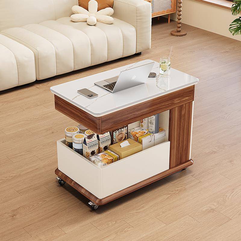 多家2131#功能简约可移动茶几客厅用折升降车叠推新款现代沙发边