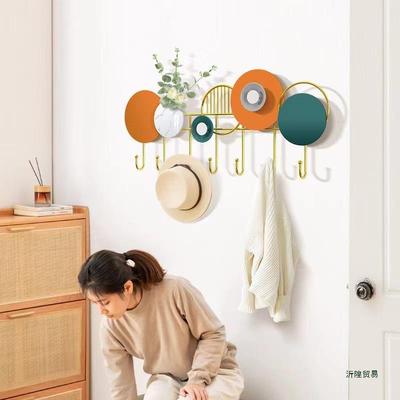 创意关免打玄挂钩门墙上收纳粘钩进轻奢入户门后衣F968ST99帽钩挂
