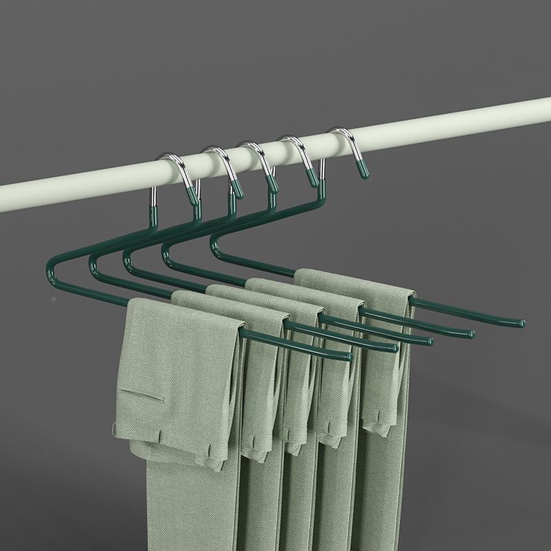 鹅型裤架防滑无家用衣裤夹柜衣架字晾痕晒放挂裤子pc3ex4Ft收纳