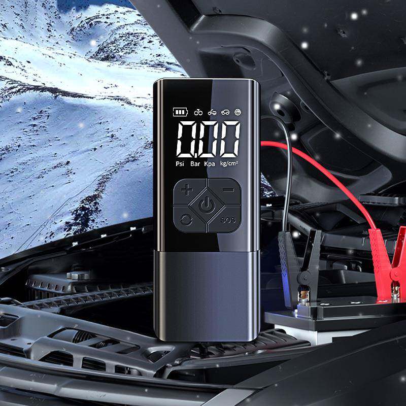 车载充气泵无1线27960数显2V汽搭车应急启动电源柴电油车便携宝打