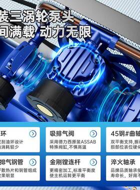 工业级空压大型380V高漆压打气泵20V小型空气2压机缩机汽默认项修