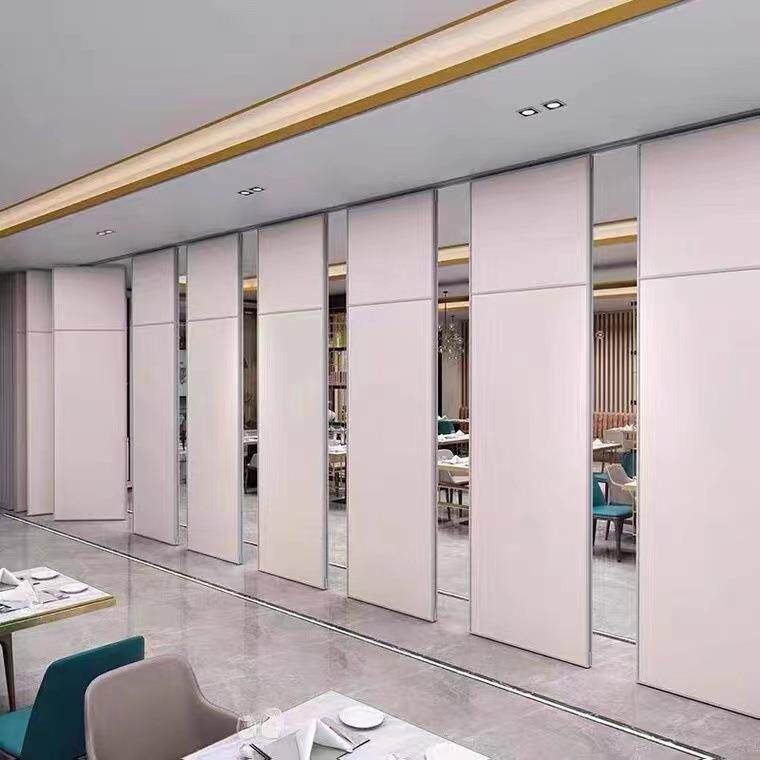 屏重庆酒店活动断宴会厅折叠门饭包厢移店动风推拉吊隔移动隔断轨