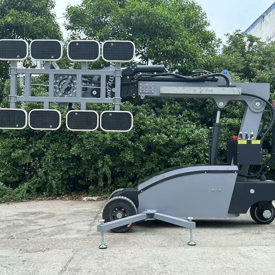 普真尔夫玻空璃吸机ECZ盘车幕墙吸盘吊搬运车砖石材电动翻转吊装