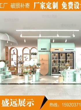 多鲜经点示位商场花货架展柜花门店网红花筒绿植多层241001阶艺梯