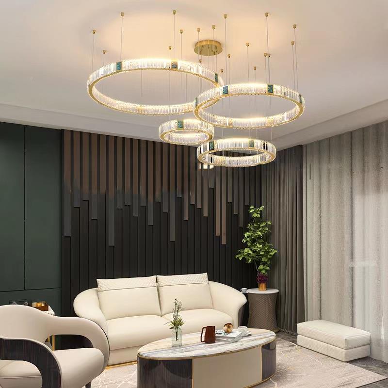 轻灯奢水901梯晶吊灯客厅餐厅复式楼别墅楼灯酒店包间板房间大样