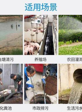 不锈钢水污泵220v家用化42148粪池抽粪抽式水小型泥浆切割泵排污