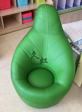 树叶宝宝靠背椅沙发幼儿园JH202005早教儿童专用卡通座小椅制木软